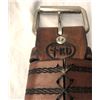 Image 4 : Tooled Leather Lefthand Holster & Bullet Belt 38 Inches