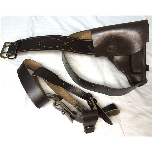 Russian Leather Holster & Belt - 34 Inches
