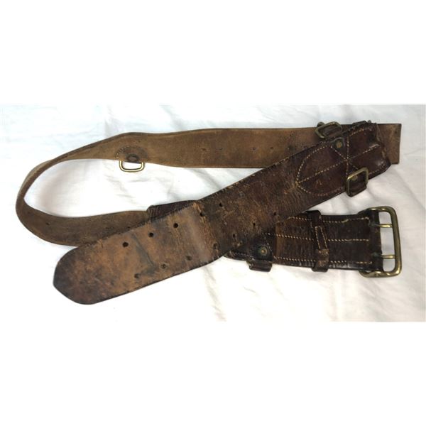 Vintage Leather Russian Military Belt