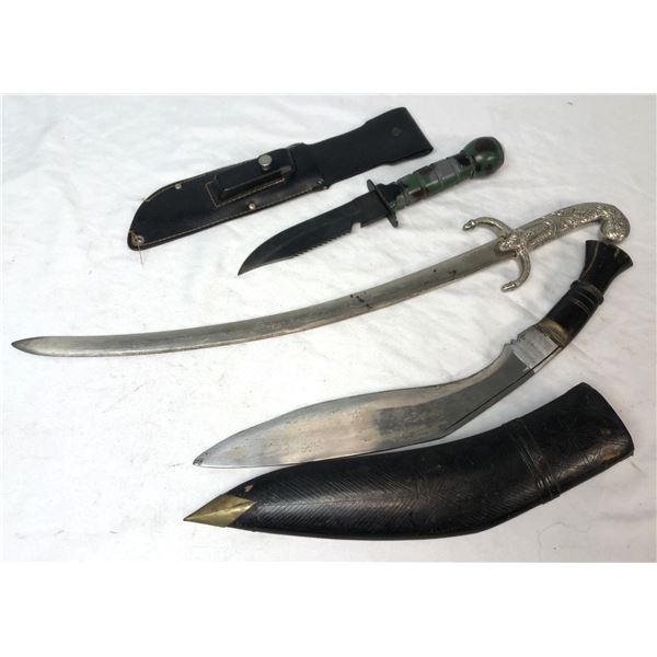 Knife & Sabre LOT x3