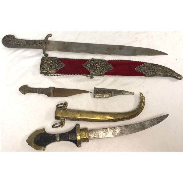 Daggers & Knives Eastern LOT x3