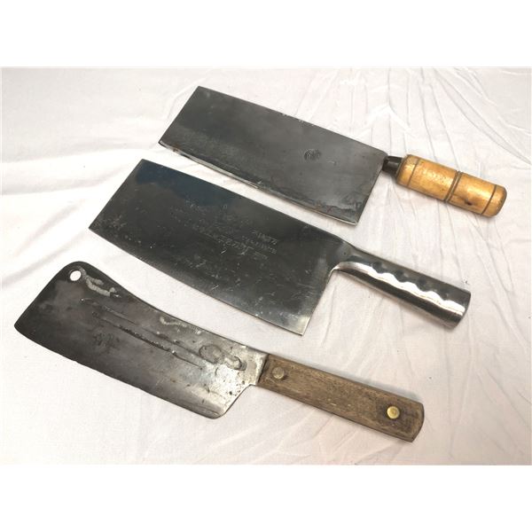 Lot of 3 CLEAVERS