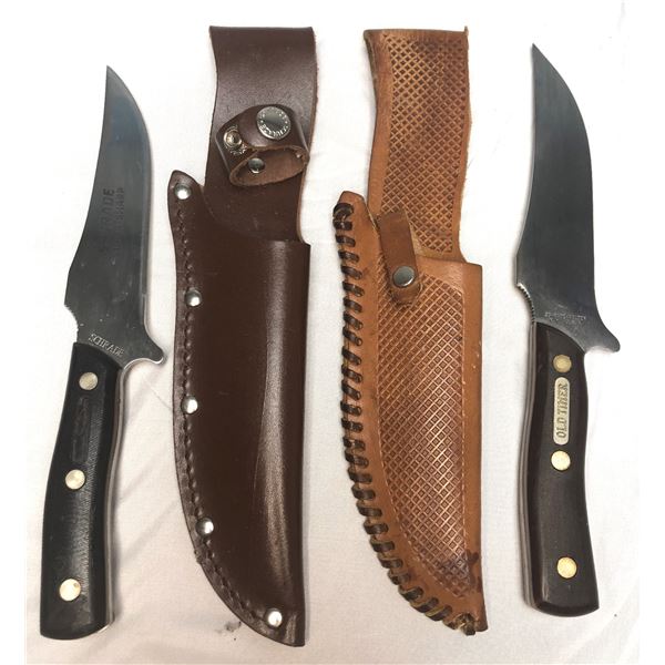 Schrade Old Timer 150T Hunting Knives x2