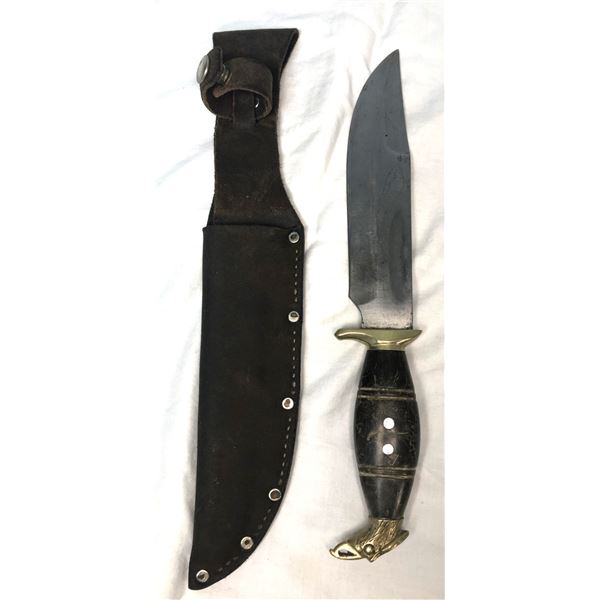 Mexican Eagle Head Fixed Blade Knife
