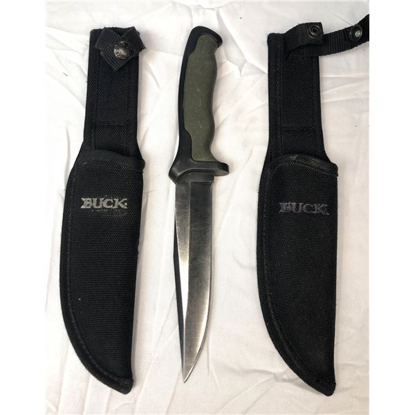 BUCK 650 Nighthawk Knife w/ 2 Sheathes