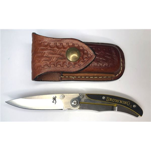 Browning Folding Knife w/ Sheath