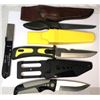Image 2 : Lot of 3 FISHING Fixed Blade Knives