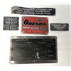 Image 1 : Vintage Metal Data Plates For Aircraft & Machinery