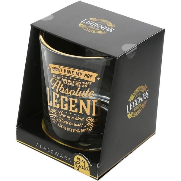 Legends of The World 8 oz Drinks Glass - Didnt Have My Age - NEW