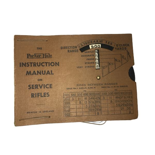 Vintage Parker Hale Service Rifle Score Book - England
