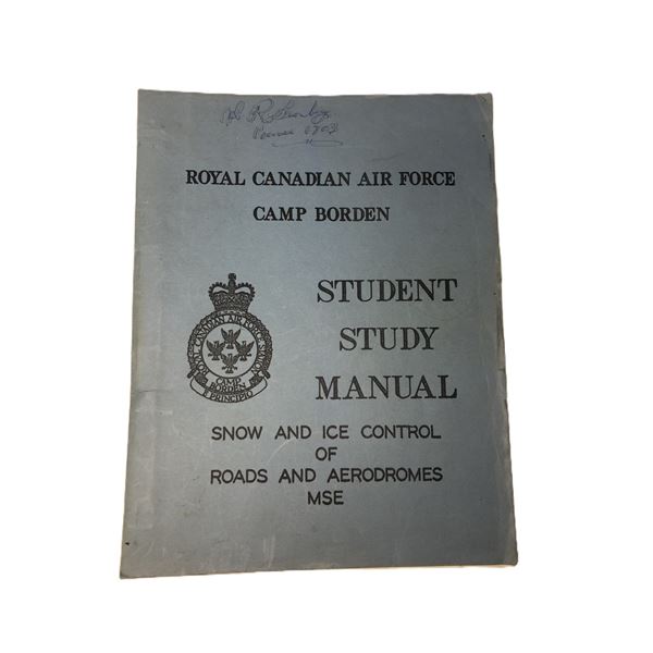 RCAF Student Study Manaul - Camp Borden