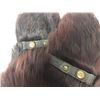 Image 6 : Musk Ox Fur Mitten Gloves - NW Mounted Police Medium / Large