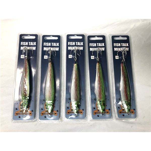 Minnow LURE LOT x5 - 100 Gram w/ Hook