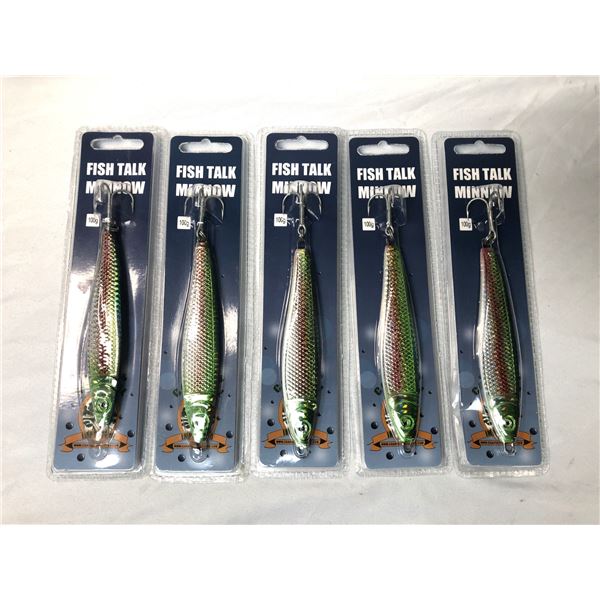 Minnow LURE LOT x5 - 100 Gram w/ Hook
