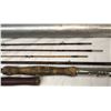 Image 2 : Antique FLY Fishing Gear - Rod Tube, Various Wood Rods & Tips