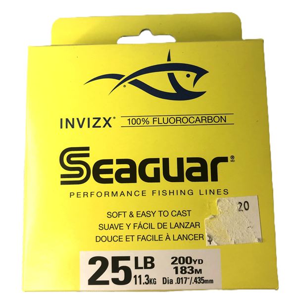 SEAGUAR Flurocarbon Fishing Line - 25LB / 200YRD