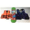 Image 1 : Lifevest & Subskate Underwater Skateboard LOT