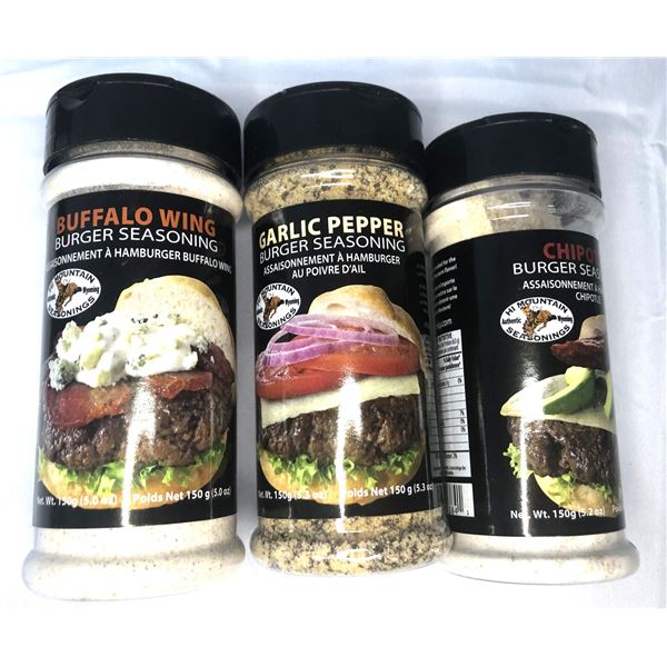 Burger Seasoning x3 Flavors - NEW