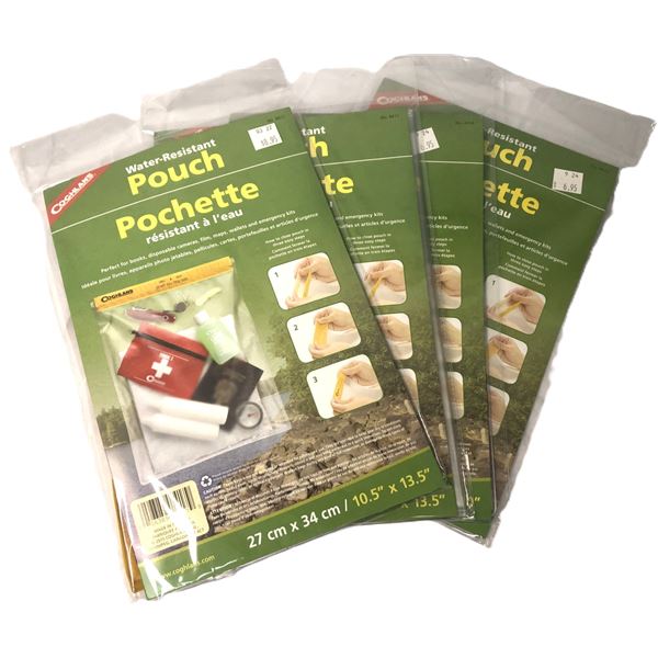 Coghlans Water Resistant Pouches x4