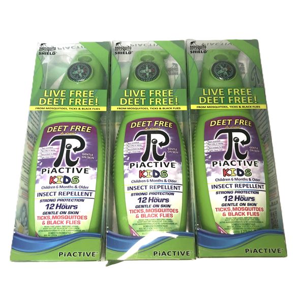 PiActive KIDS Insect Repellent x3 - NEW