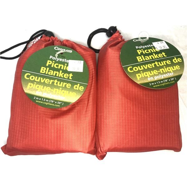 Coghlans Compact Picnic Blankets x2 - NEW