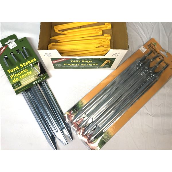 Tent Pegs LOT x3 Packs - NEW