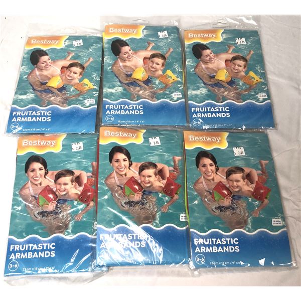 Inflatable Swim ARMBANDS x6 Packs - NEW