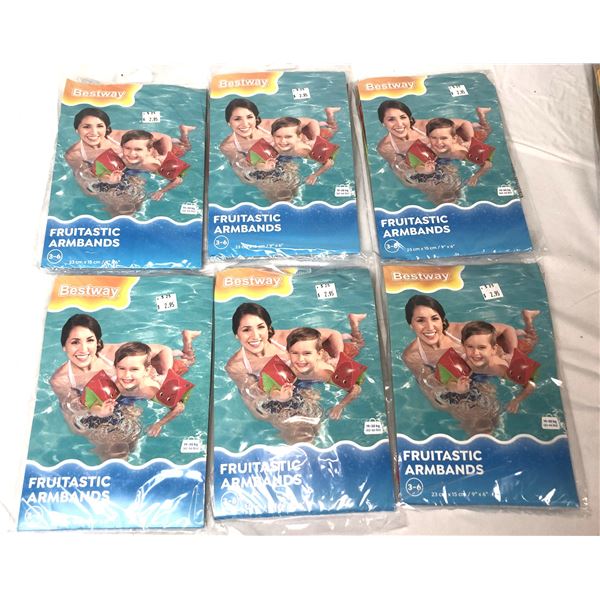 Inflatable Swim ARMBANDS x6 Packs - NEW