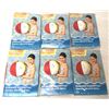 Image 1 : Inflatable Small Beach Ball Lot x6 - NEW
