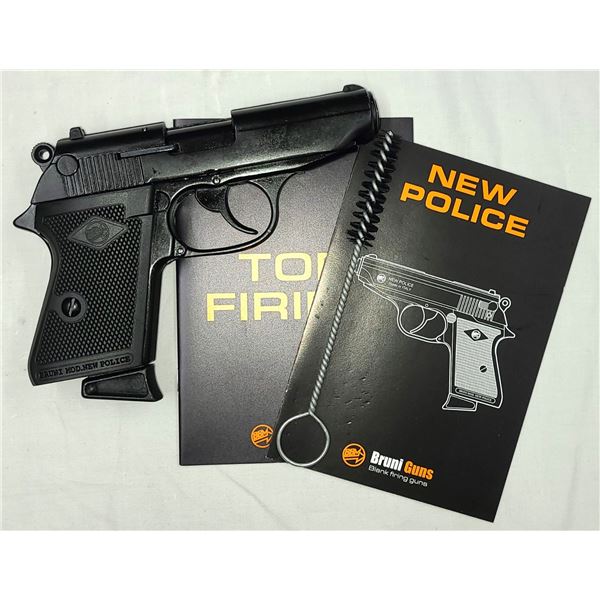 Walther PPK (James Bond) 9mm Handgun by Bruni Blank Firing Gun NEW - Made in Italy