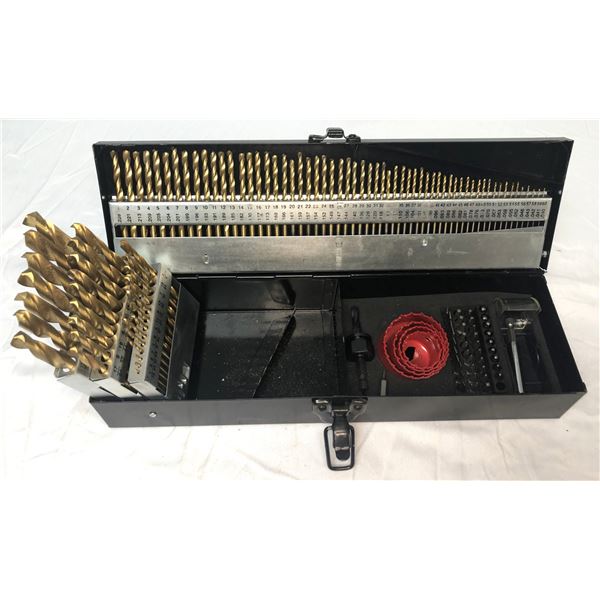 Craftsman DRILL BITS Lot w/ Metal Box