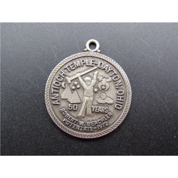 Vintage Shriners 50 Years Antioch Temple - Dayton OH .925 Sterling Silver Pendant