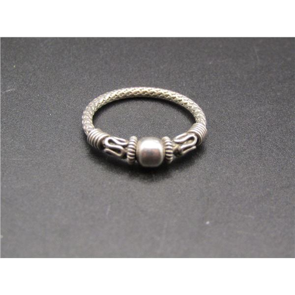Vintage Sterling Silver Etruscan Revial Design, Size 7
