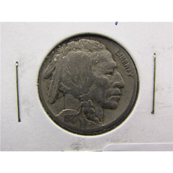 1927 Buffalo Nickel, Bold Date