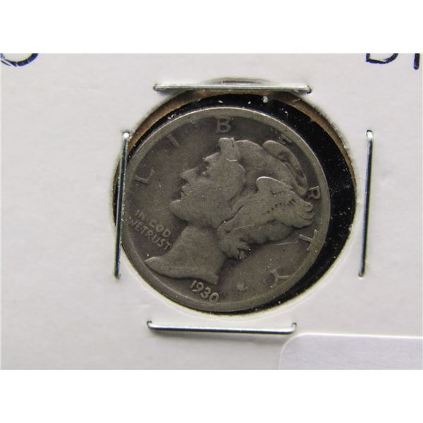 1930-S Mercury Dime, 90% Silver