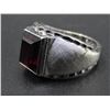 Image 3 : Joseph Esposito Sterling Silver Ruby Red Gemstone Ring, Size 9