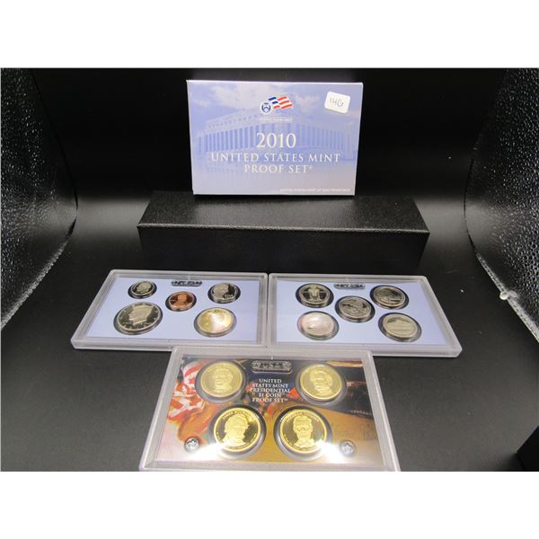 2010-S US Mint Proof Set. OGP. Contains 14 Coins, Includes ATB Quarters