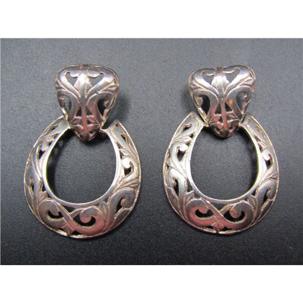 Pair of Vintage Sterling Silver Earrings