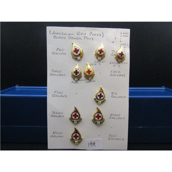 Vintage American Red Cross Blood Donor Pins