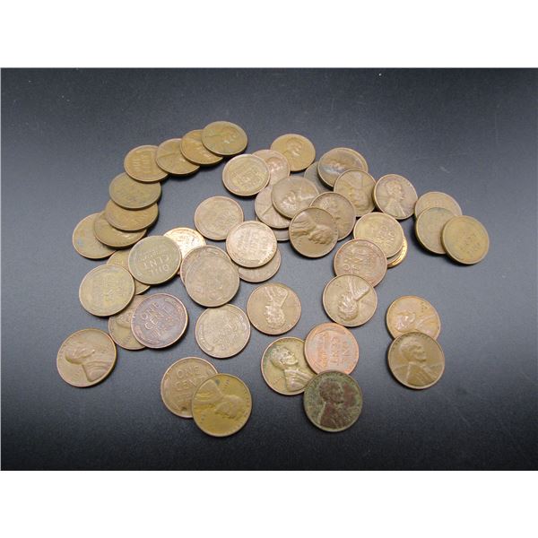 50 Unsearched Lincoln Wheat Cents