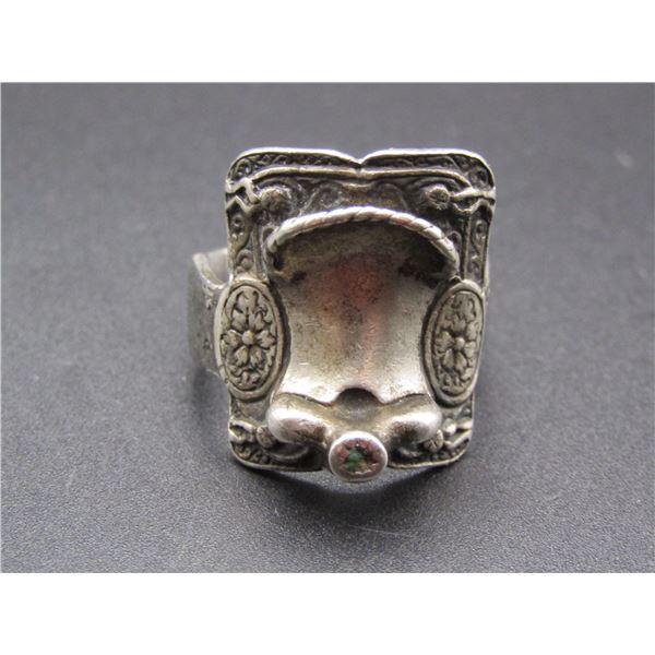 Vintage Taxco Sterling Silver Western Saddle Ring, Size 8