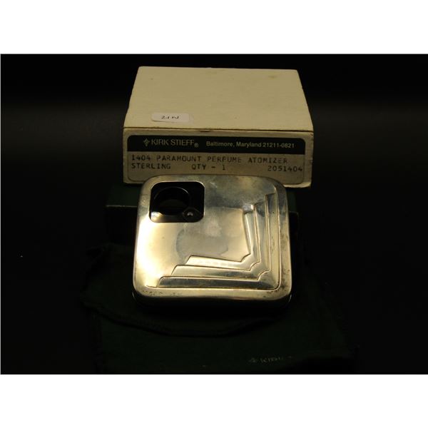 Kirk Steiff Sterling Silver Paramount Perfume Atomizer Weight is 84.71 Grams of Solid Sterling Silve
