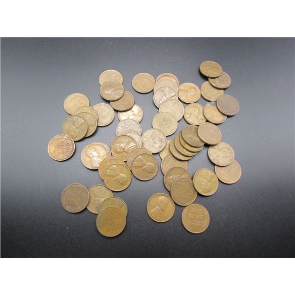 50 Unsearched Lincoln Wheat Cents