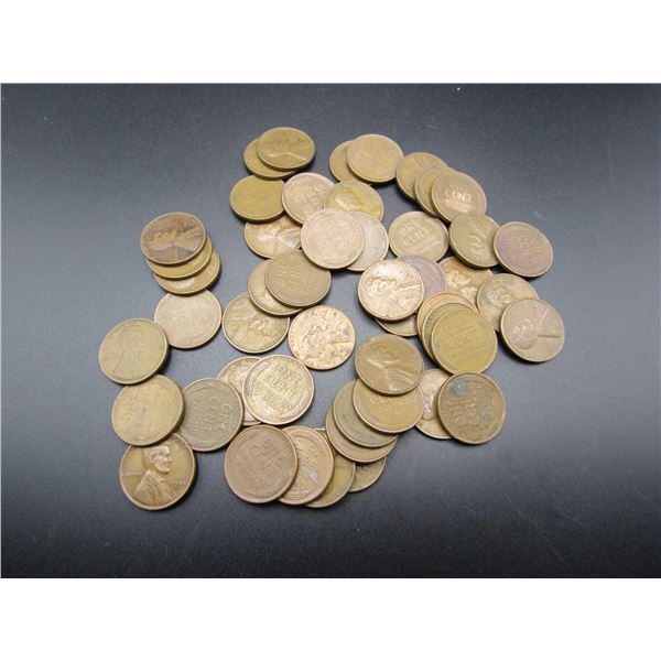 50 Unsearched Lincoln Wheat Cents
