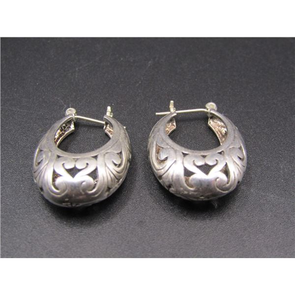 Pair of Vintage Sterling Silver Earrings