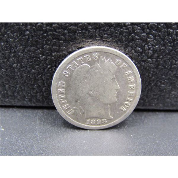 1898 Barber Dime 90% Silver