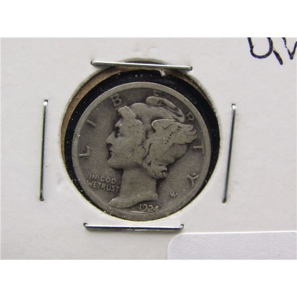 1924 Mercury Dime. 90% Silver, Earlier Date
