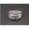 Image 1 : Vintage Sterling Silver Bali Style Dome Ring w/ Dotted Edge Details, Size 8