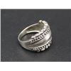 Image 2 : Vintage Sterling Silver Bali Style Dome Ring w/ Dotted Edge Details, Size 8