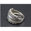 Image 3 : Vintage Sterling Silver Bali Style Dome Ring w/ Dotted Edge Details, Size 8